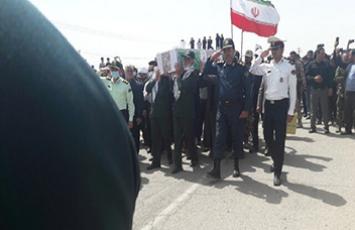 پیکر شهید حادثه حرم رضوی در خواف تشییع شد 