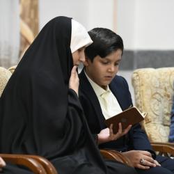 دیدار تولیت آستان عبدالعظیم(ع) با حفاظ رتبه‌دار مسابقات قرآن - 14040824