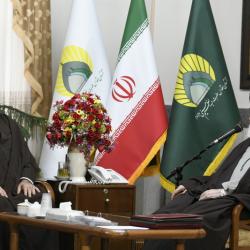 دیدار تولیت آستان عبدالعظیم(ع) با حفاظ رتبه‌دار مسابقات قرآن - 14040824